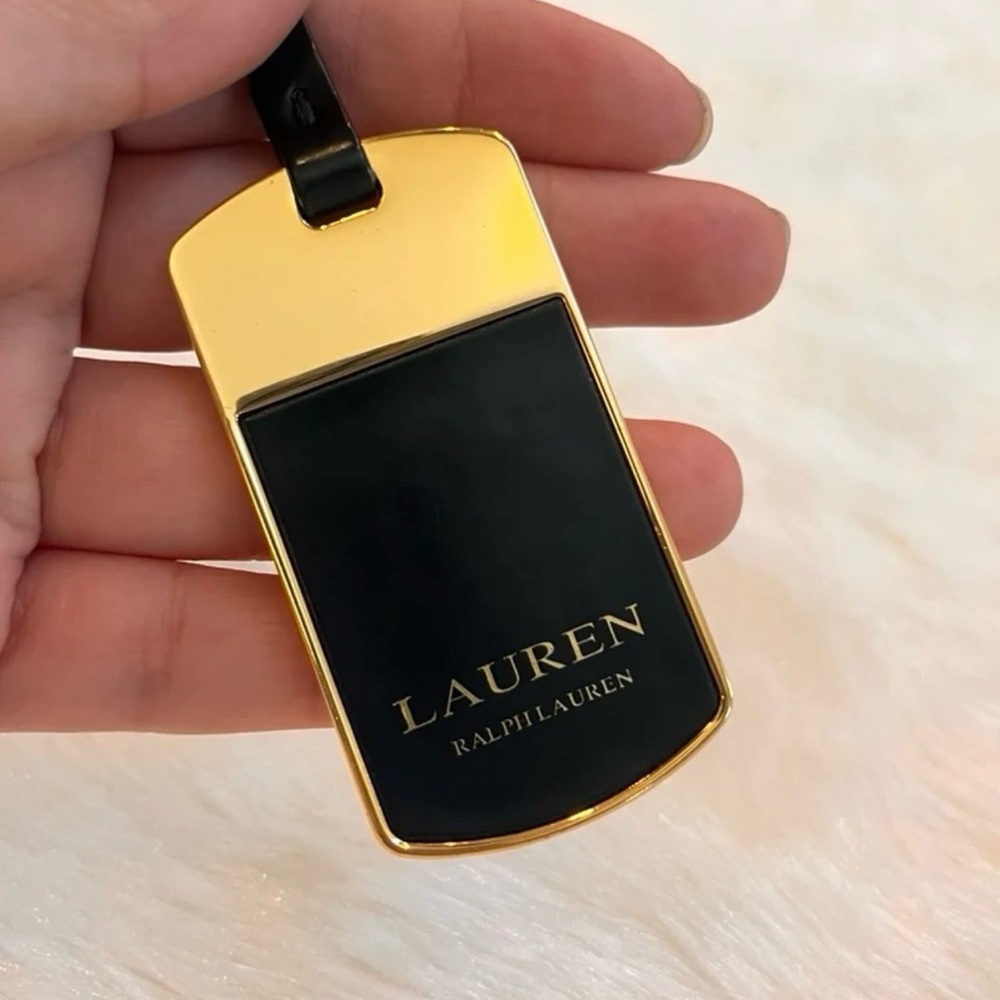 Lauren Ralph Lauren Bag Charm Black and Gold